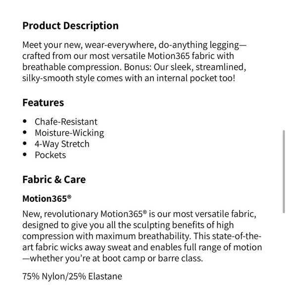 Fabletics | Anywhere Motion365® High-Waisted Legging - Picture 11 of 11